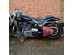 3D Skull Red with Black Top Leather Swingarm Left Single Bag for Harley Davidson Breakout 2018 onwards
